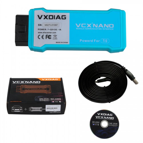 VXDIAG VCX NANO SAE J2534 WiFi Diagnostic Scanner for Toyota