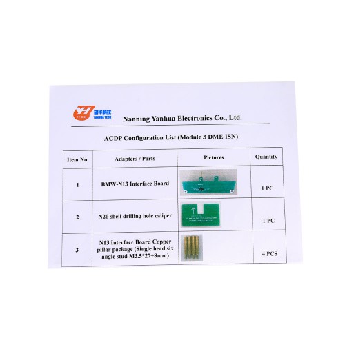 Yanhua Mini ACDP Read & Write BMW DME ISN Code by OBD Authorization with Adapters