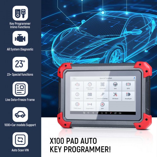 [No Tax] XTOOL X100 PAD X-100 PAD Auto Car Key Programmer Built-in VCI More Stable