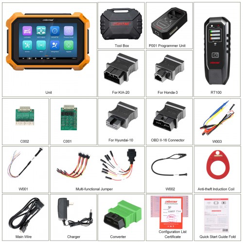 OBDSTAR X300 DP Plus C Package Full Version Key Programmer Support Mileage Correction Get 2 Years Free Update KIM Smart Key Nissan 40pin Cable