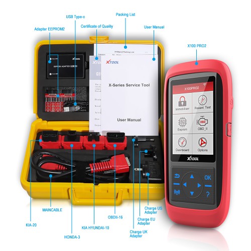 Original XTOOL X100 PRO2 Auto Key Programmer Including EEPROM Code Reader with Lifetime Free Update