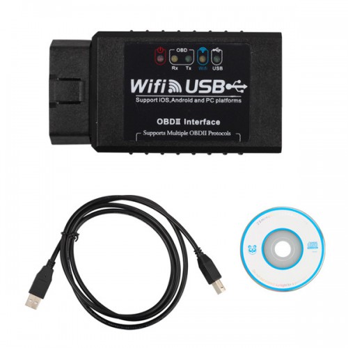 VXSCAN WIFI327 WIFI USB OBD2 EOBD Scan Tool