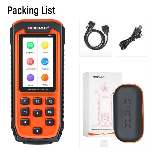[EU Stock Clearance Sale] GODIAG GD201 Professional OBDII All-makes Full System Scan Tool with 29 Service Reset Functions