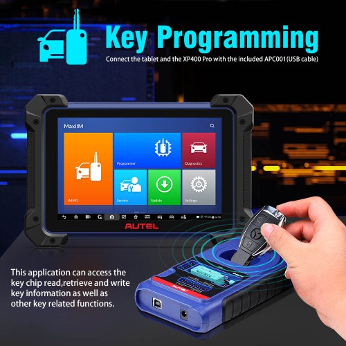 Original Autel MaxiIM IM608 Pro Professional Key FOB Programmer & Diagnostic Tool with XP400 Pro (No IP Blocking Problem)