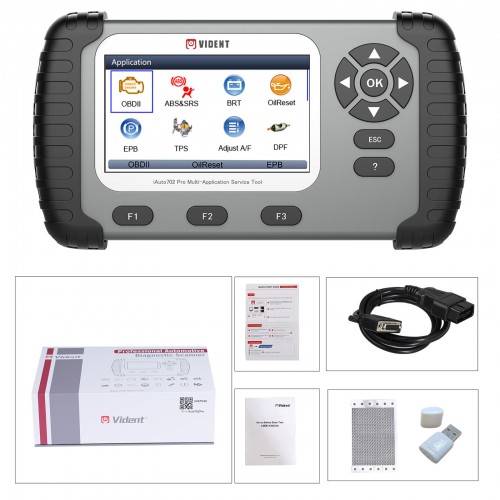VIDENT iAuto 702Pro Multi-Application ABS SRS Service Tool with 39 Special Functions 3 Years Free Update Online
