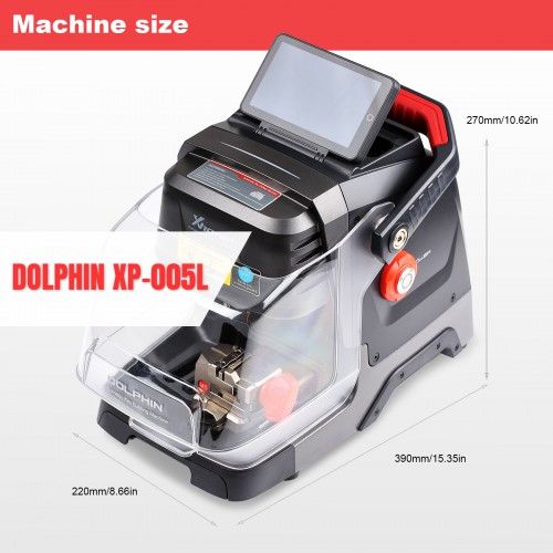 2024 Xhorse Dolphin II XP-005L  XP005L Automatic Key Cutting Machine with Adjustable Screen and Built-in Battery