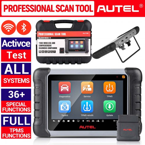 2024 AUTEL MaxiCOM MK808Z-TS All System Bidirectional Tool with 36+ Service Top TPMS Relearn Programming Bluetooth Scanner