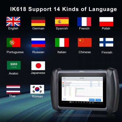 XTool InPlus IK618 IMMO & Key Programming Tool with Bi-Directional Control 31 Service Functions Can work with CAN-FD Adapter
