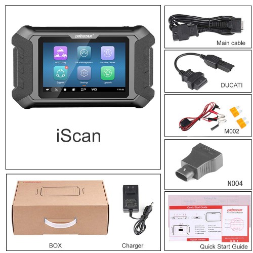 OBDSTAR iScan DUCATI Professional Motorcycle Diagnostic Scanner Support Read/Clear Code,Action Test,Key Programming
