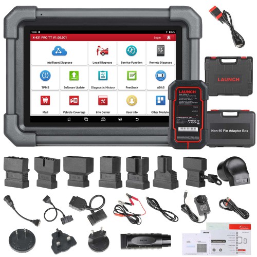 2024 LAUNCH X431 PRO TT Overseas Configuration Bidirectional Scan Tool ,Support CAN FD 37+ Reset Functions,ECU Online Coding,Key IMMO