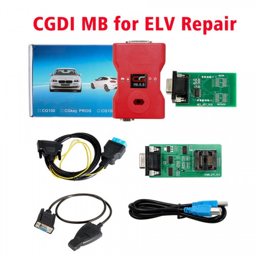 【Auto 7% Off】CGDI Prog MB Benz Key Programmer Support All Key Lost with ELV Repair Adapter