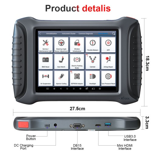 [Clearance Sale EU Ship] XTOOL X100 PAD3 (X100 PAD Elite) Professional Tablet Key Programmer With KC100&EEPROM Adapter