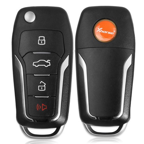 [EU Stock Clearance Sale] Xhorse XKFO01EN X013 Series Universal Remote Key Fob 4 Button Ford Type (English Version) 5pcs/Lot