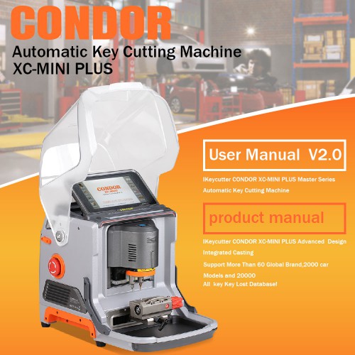 [EU Ship] Original Xhorse Condor XC-MINI Plus Automatic Key Cutting Machine with 3 Years Warranty