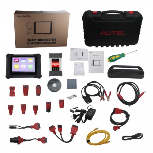 Original Autel MaxiSys Elite WiFi/Bluetooth Tablet Diagnostic Tool with J2534 ECU Preprogramming Box(SP331-B can replace)