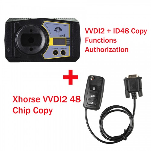 Xhorse V6.0.0 VVDI2 Commander Key Programmer with ID48 Copy Functions Authorization plus Xhorse VVDI2 48 Chip Copy