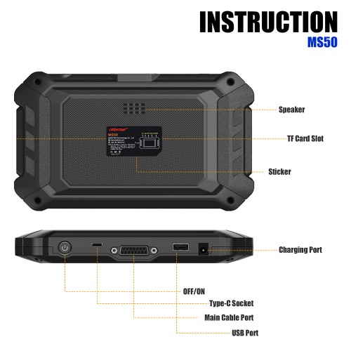 [Special Price EU Ship] OBDSTAR MS50 5Inch New Generation Motorcycle Diagnostic Scanner