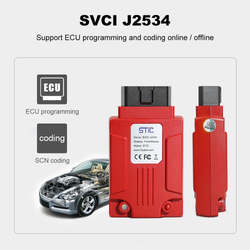 V125 SVCI J2534 Diagnostic Tool for Ford & Mazda Support Online Module Programming