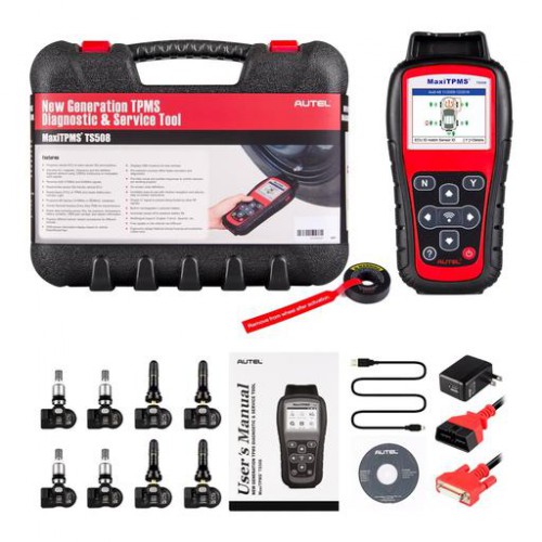 Autel MaxiTPMS TS508K TS508 Pre TPMS Tool Winter Snow Tire All Season Tires Summer Tyre Replacement with 8pc Sensors