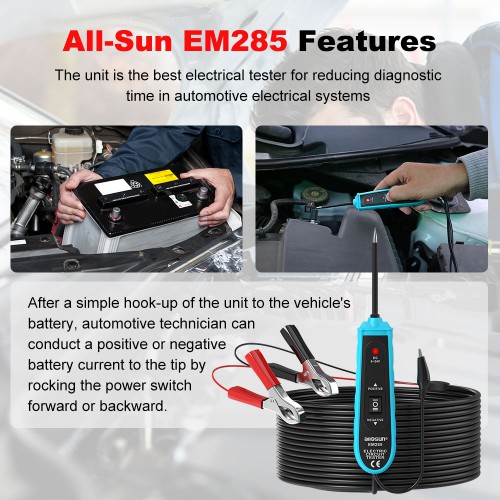 [EU Ship No Tax] All-Sun EM285 Power Probe Car Electric Circuit Tester Automotive Tools 6-24V DC