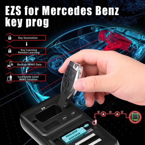 XTOOL X100 PAD3 SE Plus Xtool KC501 Support Mercedes Infrared Keys MCU/EEPROM Chips Reading&Writing