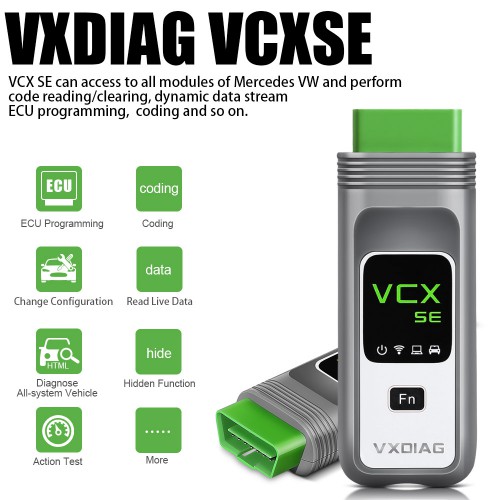 VXDIAG VCX SE 6154 OBD2 Diagnostic Tool Support WIFI & Free DONET