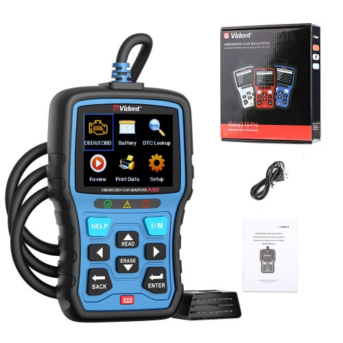 [No Tax] Vident iEasy310Pro CAN OBDII/EOBD Code Reader with Battery Test Update Online Multi-Language