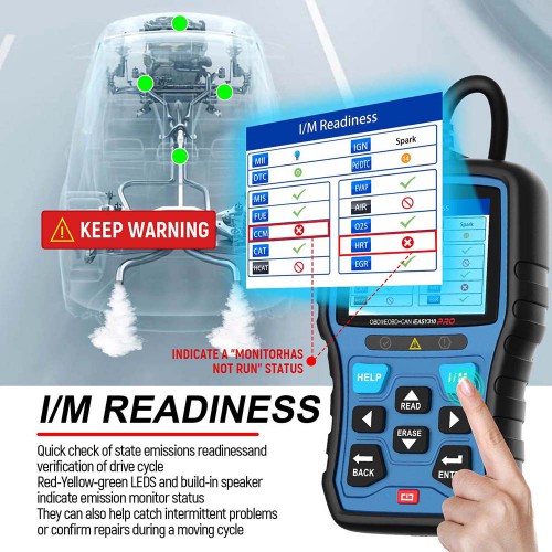 [No Tax] Vident iEasy310Pro CAN OBDII/EOBD Code Reader with Battery Test Update Online Multi-Language