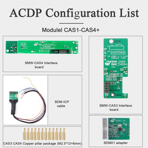 Yanhua Mini ACDP Module 1 BMW CAS1 CAS2 CAS3 CAS3+ CAS4 CAS4+ IMMO Key Programming and Odometer Reset