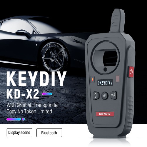 KEYDIY KD-X2 Remote Maker Unlocker and Generator-Transponder Cloning Device with 96bit 48 Transponder Copy Function No Tokens Limitation
