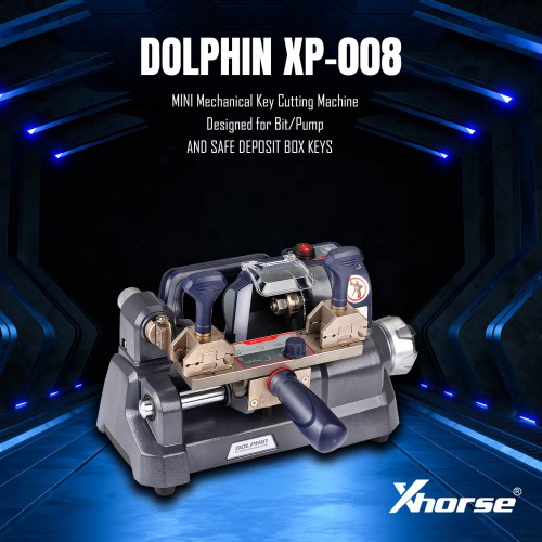 XHORSE DOLPHIN XP008 XP-008 MINI Mechanical Key Cutting Machine PN: XP0800 Designed for Bit/Pump Keys