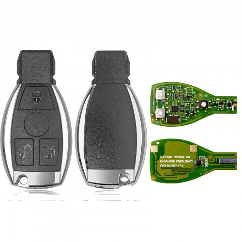 Xhorse VVDI BE Key Pro Plus Mercedes Benz Smart Key Shell 3 Button Complete Key Package Can exchange MB BGA token