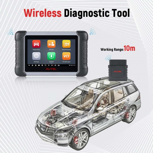 [Price Cut Sale] Autel MaxiCOM MK808BT All System Diagnostic Tool with Bluetooth MaxiVCI Support ABS/ SRS/ EPB/ DPF/ SAS