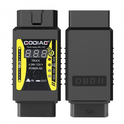 Godiag GT106 12V to 24V Heavy Truck Power Module Converter Adapter Compatible with X431 Easydiag 3.0,Easydiag 2.0