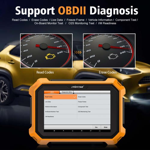 OBDSTAR X300 DP Plus C Package Full Version Key Programmer Support Mileage Correction Get 2 Years Free Update Toyota 30pin Cable