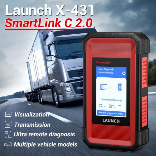 2024 Launch X431 X-431 SmartLink C 2.0 Heavy-duty Truck Module Overseas Online Standard Configuration