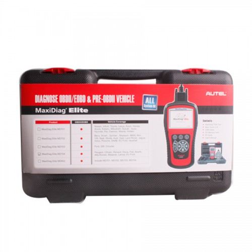 Autel Maxidiag Elite MD704 Full System Scanner with DS Model for Italian and French vehicles