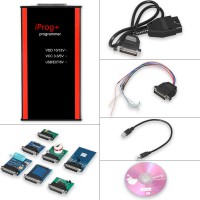 V87 Iprog+ Pro Programmer  with 7 Adapters Support IMMO + Mileage Correction + Airbag Reset