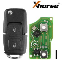 XHORSE XKB508EN Wire Universal Remote Key B5 Style 2 Buttons 5pcs/lot