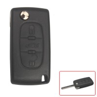 Original 3 Button 433MHZ  Remote Key Shell for Citroen 5pcs/lot
