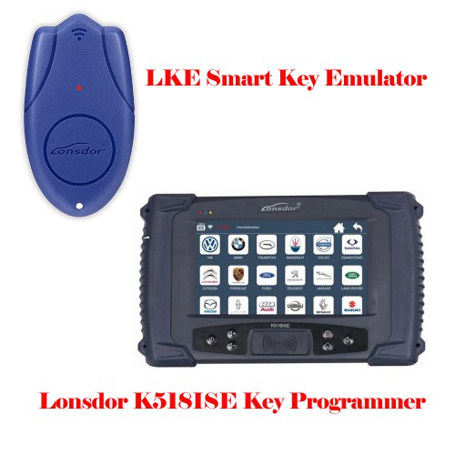 Lonsdor K518ISE Key Programmer Plus LKE Smart Key Emulator 5 in 1 Full Package Get 2pcs Free Lonsdor FT01 Series Toyota Smart Key