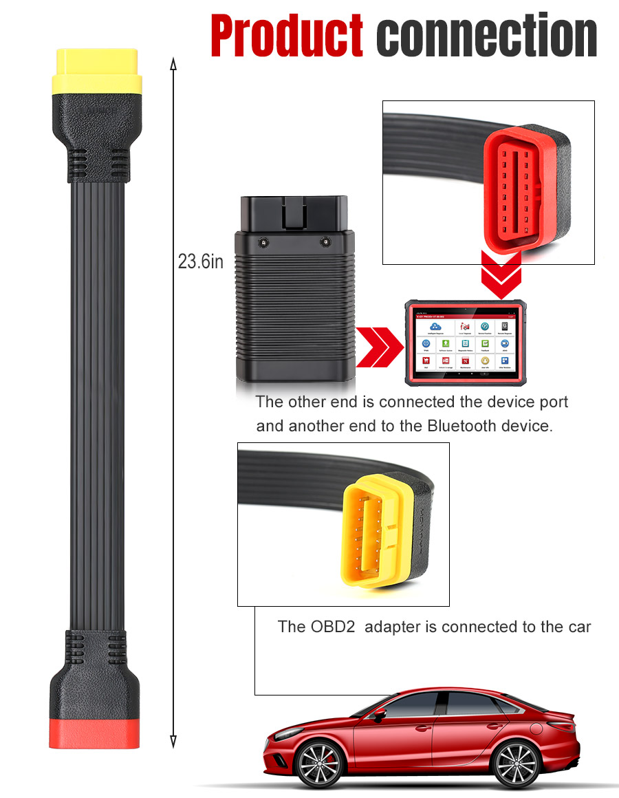 launch x431 obd2 extension cable