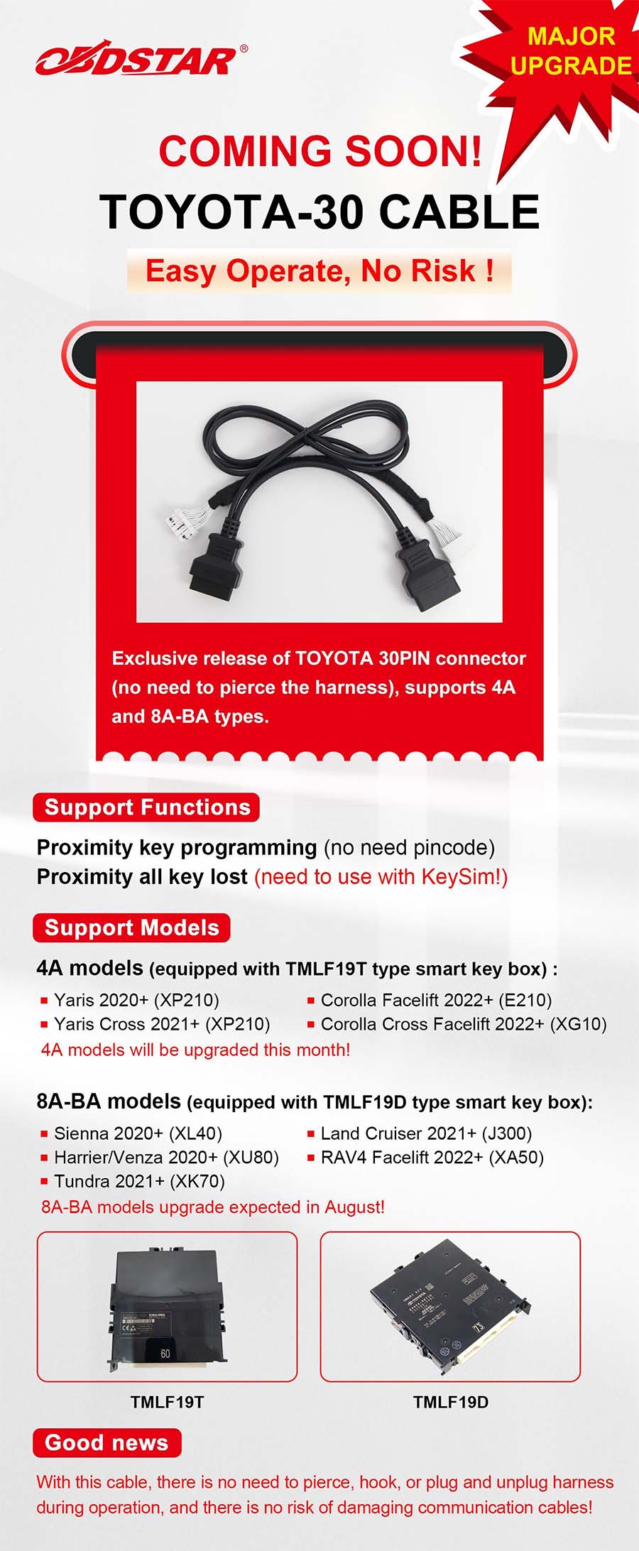 obdstar toyota 30 cable