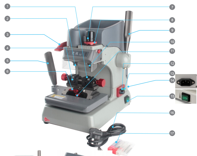 JINGJI L2 Multi-functional Vertical Key Cutting Machine